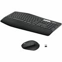Logitech MK850 Performance Wireless Keyboard and Mouse Combo - USB Wireless Bluetooth/RF Keyboard - USB Wireless Bluetooth/RF Mouse - Optical - 1000 dpi - 8 Button - Scroll Wheel - AAA, AA - Compatible with Desktop Computer, Smartphone, Notebook, Tab