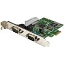 StarTech.com 2-Port PCI Express Serial Card with 16C1050 UART - RS232 - Low-profile Plug-in Card - PCI Express x1 - PC, Linux - 2 x Number of Serial Ports External - 1 - TAA Compliant