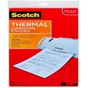 Scotch Thermal Laminating Pouches, 8-1/2" x 14" , Clear, Pack Of 20 Sheets, TP3855-20 - Sheet Size Supported: Legal 8.50" Width x 14" Length - for Sign, Schedule, Artwork, Certificate, Document - Photo-safe, Durable - Clear - 1 Pack
