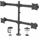 StarTech.com Mounting Arm for Monitor, LCD Display, LED Display - Black - Height Adjustable - 4 Display(s) Supported - 13" to 27" Screen Support - 70.40 lb Load Capacity - 75 x 75, 100 x 100 - Steel - 1 Each