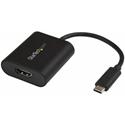 StarTech.com USB-C to HDMI Adapter - 4K 60Hz - 1 x 24-pin Type C USB Male - 1 x 19-pin HDMI Digital Audio/Video Female - 3840 x 2160 Supported - Black - 1 Each - TAA Compliant