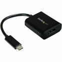 StarTech.com USB-C to DisplayPort Adapter - 4K 60Hz - 1 x 24-pin USB Type C - Male - 1 x 20-pin DisplayPort 1.4 Digital Audio/Video - Female - Black - 1 Each