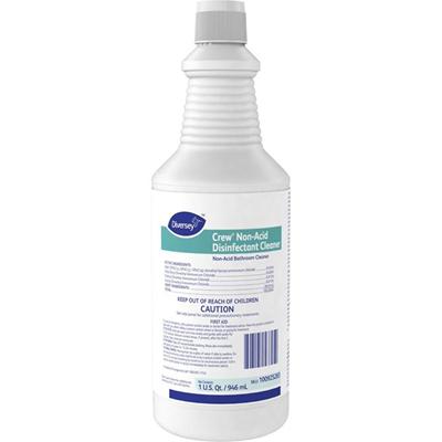 Diversey Crew Non-Acid Disinfectant Cleaner - Ready-To-Use - 32 fl oz (1 quart) - Fresh Scent - Recommended For: Odor Remover - Disinfectant, Non-abrasive, Deodorize, Non-porous - Blue - 1 Each