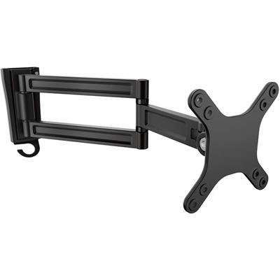 StarTech.com ARMWALLDS Mounting Arm for Monitor, TV, Flat Panel Display - Black - 1 Display(s) Supported - 13" to 27" Screen Support - 33.20 lb Load Capacity - 75 x 75, 100 x 100 - Aluminum - 1 Each