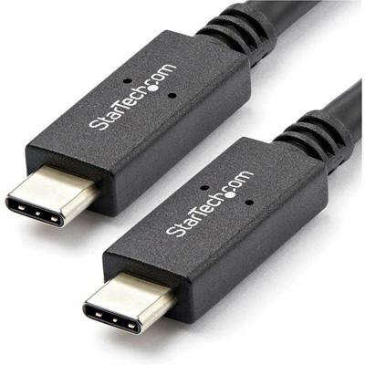 StarTech.com USB-C Data Transfer Cable - 3.30 ft USB-C Data Transfer Cable for Chromebook, Notebook, MacBook, Docking Station, Monitor, Charger, Wall Charger, Car Charger, Power Bank, Mobile Device - First End: 1 x 24-pin USB 3.1 Type C - Male - Seco