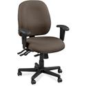 Eurotech Executive Chair - Dillon Java - Vinyl, Fabric - 1 Each