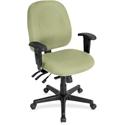 Eurotech 4x4sl with Seat Slider - Sage Seat Color - Vinyl Seat Material - Sage Back Color - Vinyl Back Material - 5-star Base - Dillon Sage - Armrest - 1 Each