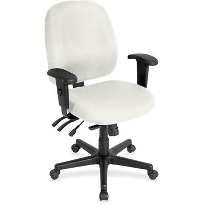 Eurotech 4x4sl with Seat Slider - Snow Seat Color - Vinyl Seat Material - Snow Back Color - Vinyl Back Material - 5-star Base - Dillon Snow - Armrest - 1 Each