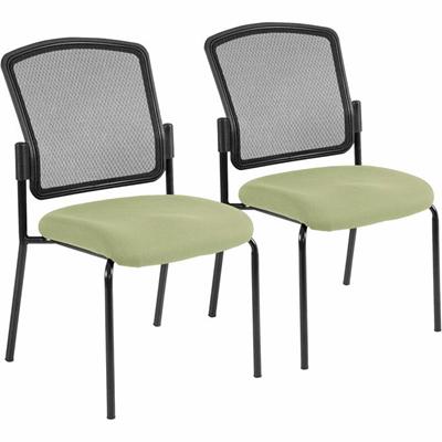 Eurotech dakota 2 Stackable - Sage Seat Color - Vinyl Seat Material - Four-legged Base - Dillon Sage - 2 / Carton