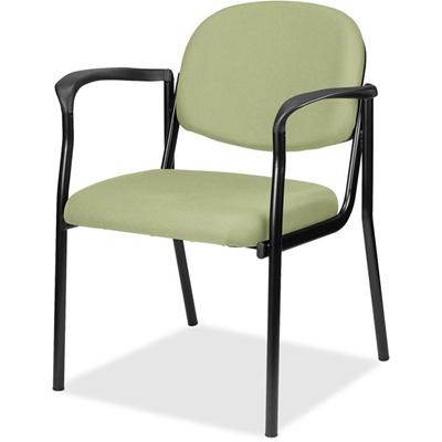 Eurotech dakota with Arms - Sage Seat Color - Fabric, Vinyl Seat Material - Sage Back Color - Vinyl, Fabric Back Material - Four-legged Base - Dillon Sage - 1 Carton