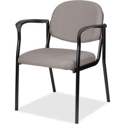 Eurotech dakota with Arms - Metal Seat Color - Fabric, Vinyl Seat Material - Metal Back Color - Vinyl, Fabric Back Material - Four-legged Base - Castillo Metal - 1 Carton