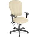 Eurotech 4x4xl High Back Task Chair - Buff Seat Color - Vinyl Seat Material - Buff Back Color - Vinyl Back Material - High Back - 5-star Base - Dillon Buff - Armrest - 1 Each