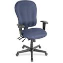 Eurotech 4x4xl High Back Task Chair - Ocean Seat Color - Vinyl Seat Material - Ocean Back Color - Vinyl Back Material - High Back - 5-star Base - Dillon Ocean - Armrest - 1 Each