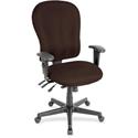 Eurotech 4x4xl High Back Task Chair - Nightfall Seat Color - Vinyl Seat Material - Nightfall Back Color - Vinyl Back Material - High Back - 5-star Base - Canyon Nightfall - Armrest - 1 Each