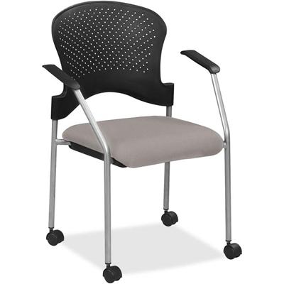 Eurotech Breeze Chair with Casters - Metal Seat Color - Vinyl Seat Material - Plastic Back Material - Gray Frame Color - Four-legged Base - Castillo Metal - 1 Each