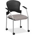 Eurotech Breeze Chair with Casters - Metal Seat Color - Vinyl Seat Material - Plastic Back Material - Gray Frame Color - Four-legged Base - Castillo Metal - 1 Each