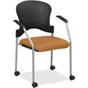 Eurotech Breeze Chair with Casters - Fiesta Seat Color - Vinyl Seat Material - Plastic Back Material - Gray Frame Color - Four-legged Base - Dillon Fiesta - 1 Each