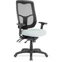 Eurotech Executive Chair - Fabric Seat Material - High Back - Castillo Breezy - Vinyl - 1 Each