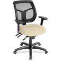 Eurotech Apollo Multi-Function Task Chair - Buff Seat Color - Fabric, Vinyl Seat Material - 5-star Base - Dillon Buff - Armrest - 1 Each