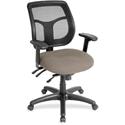 Eurotech Apollo Multi-Function Task Chair - Stratus Seat Color - Fabric, Vinyl Seat Material - 5-star Base - Dillon Stratus - Armrest - 1 Each