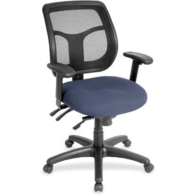 Eurotech Apollo Multi-Function Task Chair - Ocean Seat Color - Fabric, Vinyl Seat Material - 5-star Base - Dillon Ocean - Armrest - 1 Each