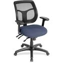 Eurotech Apollo Multi-Function Task Chair - Ocean Seat Color - Fabric, Vinyl Seat Material - 5-star Base - Dillon Ocean - Armrest - 1 Each