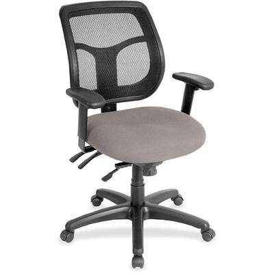 Eurotech Apollo Multi-Function Task Chair - Metal Seat Color - Fabric, Vinyl Seat Material - 5-star Base - Castillo Metal - Armrest - 1 Each