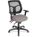 Eurotech Apollo Multi-Function Task Chair - Metal Seat Color - Fabric, Vinyl Seat Material - 5-star Base - Castillo Metal - Armrest - 1 Each