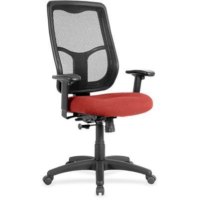 Eurotech Apollo High-back with Ratchet Back - Red Rock Seat Color - Fabric, Vinyl Seat Material - High Back - 5-star Base - Canyon Red Rock - 1 Each