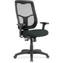 Eurotech Apollo High-back with Ratchet Back - Black Seat Color - Fabric, Vinyl Seat Material - High Back - 5-star Base - Dillon Black - 1 Each