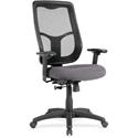 Eurotech Apollo High-back with Ratchet Back - Carbon Seat Color - Fabric, Vinyl Seat Material - High Back - 5-star Base - Canyon Carbon - 1 Each