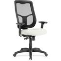 Eurotech Apollo High-back with Ratchet Back - Snow Seat Color - Fabric, Vinyl Seat Material - High Back - 5-star Base - Dillon Snow - 1 Each