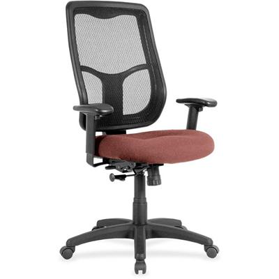 Eurotech Apollo High-back with Ratchet Back - Cordovan Seat Color - Fabric, Vinyl Seat Material - High Back - 5-star Base - Dillon Cordovan - 1 Each