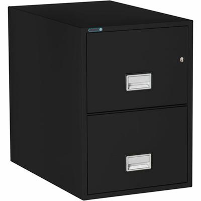 Phoenix World Class Vertical File - 2-Drawer - 19.9" Width x 31" Depth x 28" Height - 2 x Drawer(s) for File - Legal - Vertical - Fire Resistant, Explosion Resistant, Impact Resistant - Black