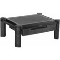 StarTech.com Monitor Riser - Drawer - Height Adjustable - Up to 32" Screen Support - 22 lb Load Capacity - 6.60" Height x 17.10" Width - Desktop, Tabletop - Plastic - Black