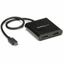 StarTech.com USB-C to HDMI Multi-Monitor Splitter - 2-Port MST Hub - 3840 × 2160 - 2 x HDMI Out - USB - Plastic