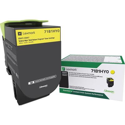 Lexmark Unison Original High Yield Laser Toner Cartridge - Yellow - 1 Each - 3500 Pages