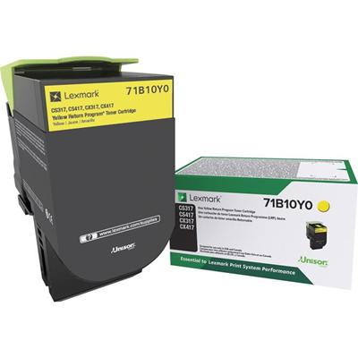 Lexmark Unison Original Laser Toner Cartridge - Yellow - 1 Each - 2300 Pages
