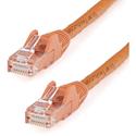 StarTech.com Cat. 6 Network Cable - 2 ft Category 6 Network Cable for Network Device, Workstation, Hub - First End: 1 x RJ-45 Network - Male - Second End: 1 x RJ-45 Network - Male - 10 Gbit/s - Patch Cable - Gold Plated Connector - CMG - 24 AWG - Ora