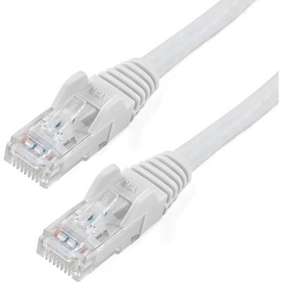StarTech.com Cat. 6 Network Cable - 2 ft Category 6 Network Cable for Network Device, Workstation, Hub - First End: 1 x RJ-45 Network - Male - Second End: 1 x RJ-45 Network - Male - 10 Gbit/s - Patch Cable - Gold Plated Connector - CMG - 24 AWG - Whi