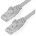 StarTech.com Cat. 6 Network Cable - 30 ft Category 6 Network Cable for Network Device, Workstation, Hub - First End: 1 x RJ-45 Network - Male - Second End: 1 x RJ-45 Network - Male - 10 Gbit/s - Patch Cable - Gold Plated Connector - CMG - 24 AWG - Gr