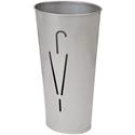 Alba Umbrella Holder - 12.2" Height x 10.2" Width x 10.2" Depth - Steel - Gray - Sturdy - 1 Each