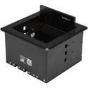 StarTech.com Cable Access Box - Cable Box - Black - 5.80" Length - Steel, Aluminum - 1 Each
