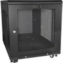 StarTech.com Server Rack Cabinet - 31 in. Deep Enclosure - 12U - For Server, LAN Switch, Patch Panel, A/V Equipment, Networking - 12U Rack Height x 19" Rack Width x 30.50" Rack Depth - Floor Standing Enclosed Cabinet - 4 Post - Black - Steel, Mesh, A