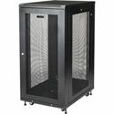 StarTech.com Server Rack Cabinet - 31 in. Deep Enclosure - 24U - For Server, LAN Switch, Patch Panel, A/V Equipment, Networking - 24U Rack Height x 19" Rack Width x 30.70" Rack Depth - Floor Standing Enclosed Cabinet - 4 Post - Black - Steel, Mesh - 