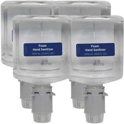 Pacific Blue Ultra Hand Sanitizer Foam Refill - 1.06 quart - Squeeze Bottle Dispenser - Kill Germs - Hand, Skin - Moisturizing - Clear - Dye-free, Fragrance-free, Food-safe - 4 / Carton