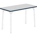 Lorell Classroom Activity Tabletop - Gray Nebula, High Pressure Laminate (HPL) Rectangle Top - 48" Table Top Width x 24" Table Top Depth x 1.13" Table Top Thickness - Classroom - Assembly Required - 1 Each