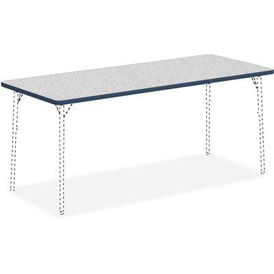 Lorell Classroom Activity Tabletop - Gray Nebula, High Pressure Laminate (HPL) Rectangle Top - 72" Table Top Width x 30" Table Top Depth x 1.13" Table Top Thickness - Classroom - Assembly Required - 1 Each