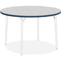 Lorell Classroom Activity Tabletop - Gray Nebula Round, High Pressure Laminate (HPL) Top - 1.13" Table Top Thickness x 48" Table Top Diameter - Classroom - Assembly Required - 1 Each
