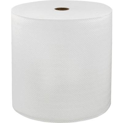 LoCor Hard Wound Roll Towels - 1 Ply - 7" Width x 800 ft Length - White - Virgin Fiber - 6 Rolls Per Carton - 6 / Carton